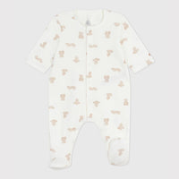 Teddy Bear Cotton Baby Sleepsuit - Parkette.