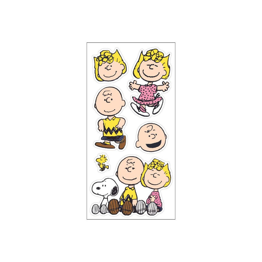 Pipsticks Charlie Brown & Sally Sticker Sheet - Parkette.
