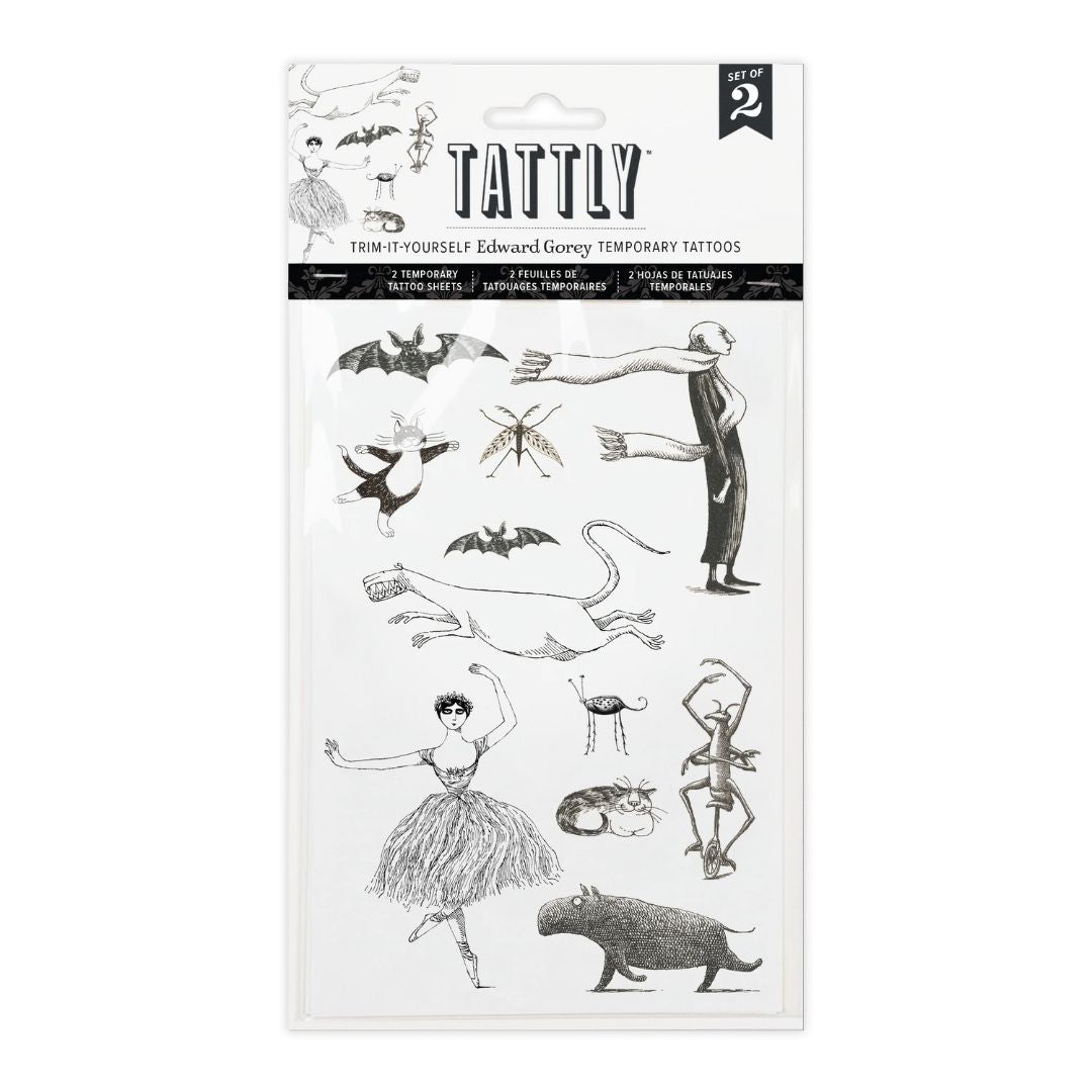 Gorey's Creatures & Figures Tattoo Sheets