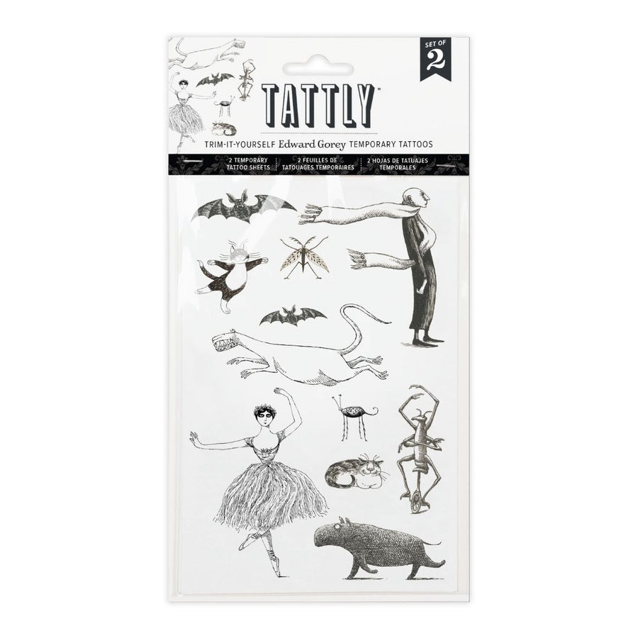 Gorey's Creatures & Figures Tattoo Sheets