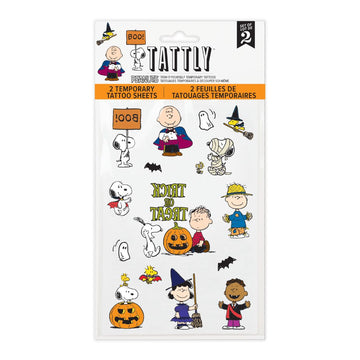 Peanuts Halloween Temporary Tattoo Sheet - Parkette.