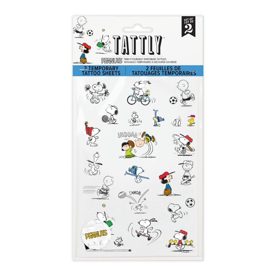 Peanuts Sports Tattoo Sheets