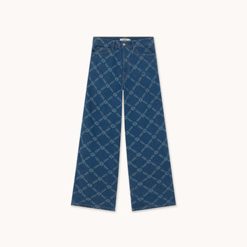 Flowers Grid Berta Denim