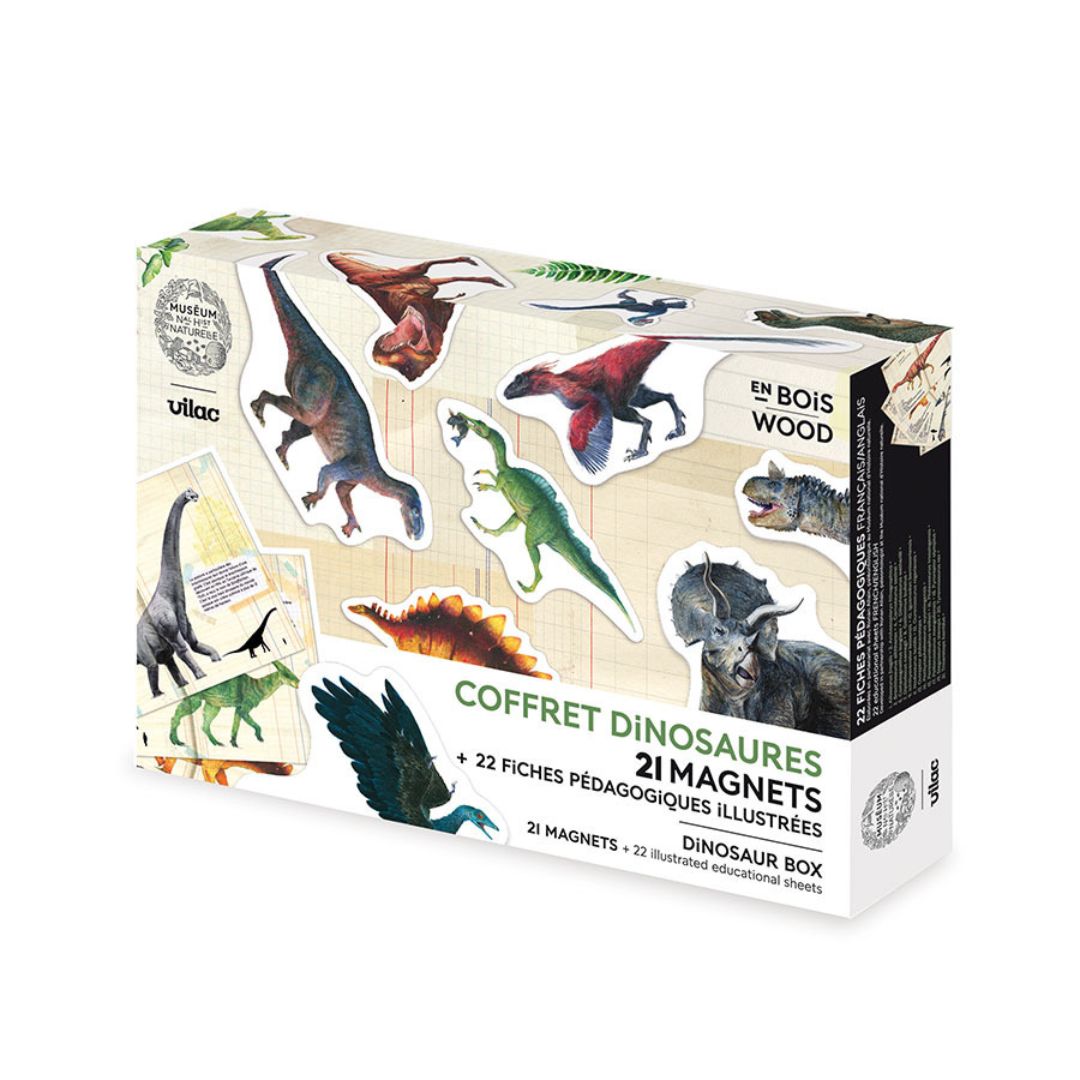 National Museum of Natural History Dinosaur Magnet Set