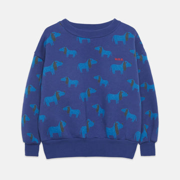 Blue Dog All Over Sweatshirt - Parkette.