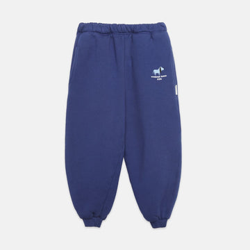 Embroidered Blue Dog Sweatpants - Parkette.