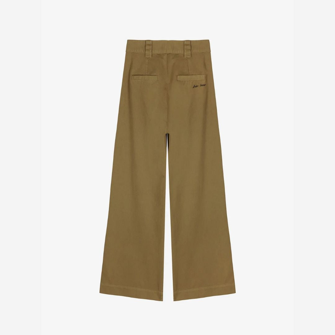 Womens Pleated Wide Leg Pants - Parkette.