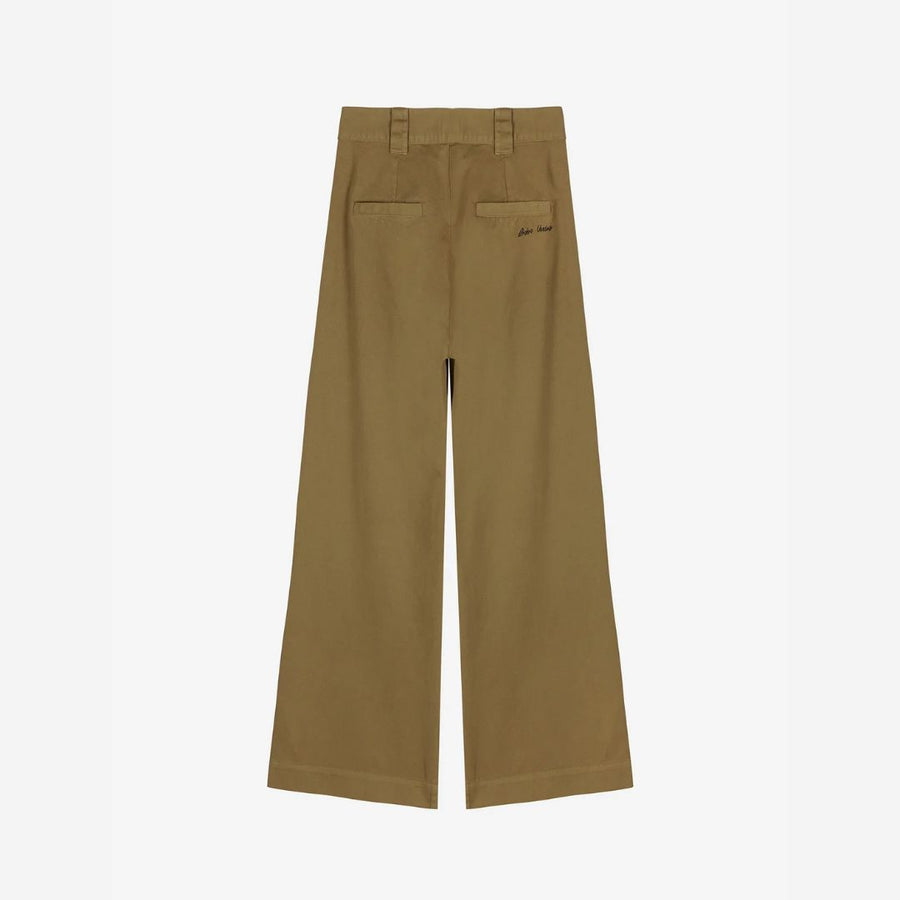 Womens Pleated Wide Leg Pants - Parkette.