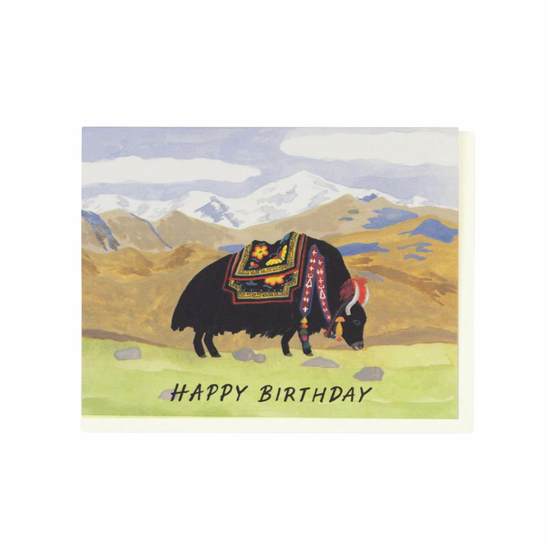 Yak Birthday Card
