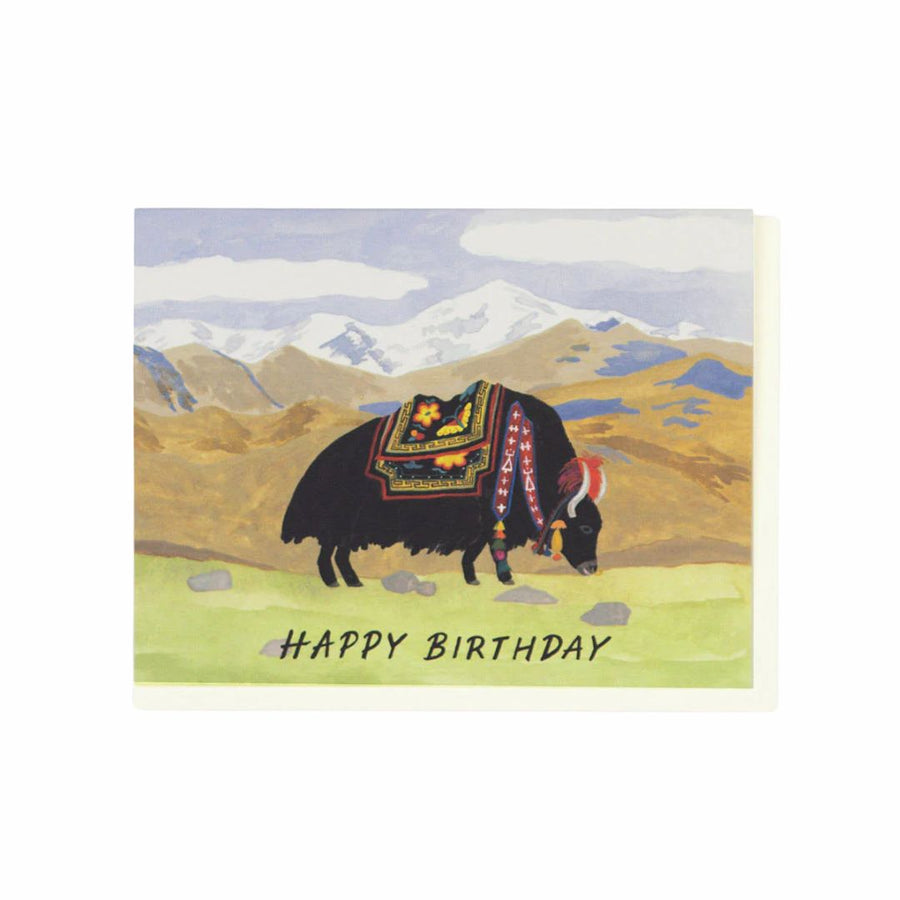 Yak Birthday Card