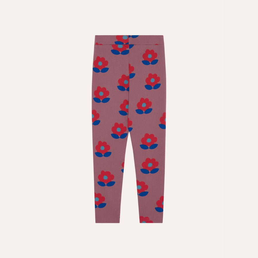 Big Flowers Purple Leggings - Parkette.