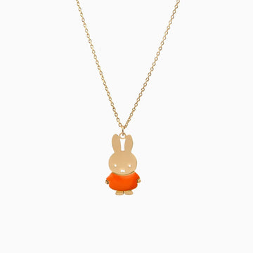 Titlee x Miffy Orange Rabbit Necklace