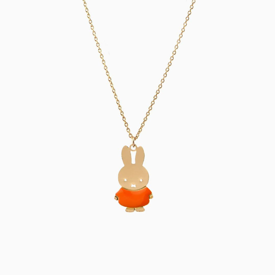 Titlee x Miffy Orange Rabbit Necklace