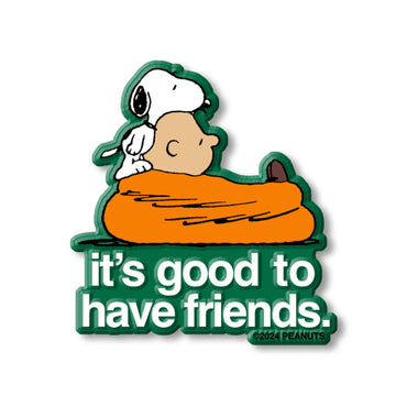 Peanuts® x Three Potato Four "Good Friends" Classic Magnet - Green - Parkette.