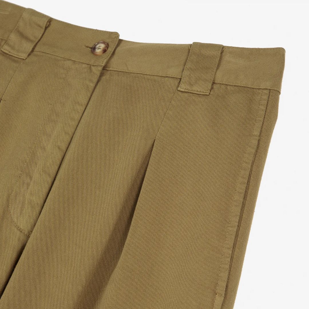 Womens Pleated Wide Leg Pants - Parkette.