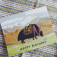 Yak Birthday Card