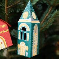 Winter Steeple Screen-Printed Board Decoration