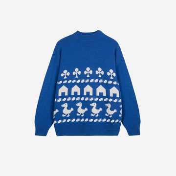 Womens Farm Jacquard Oversize Jumper - Parkette.