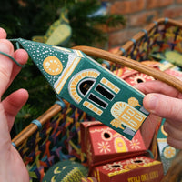 Winter Steeple Screen-Printed Board Decoration