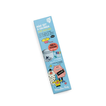 Les Schmouks Mini Silicone Colouring Mat with Pens