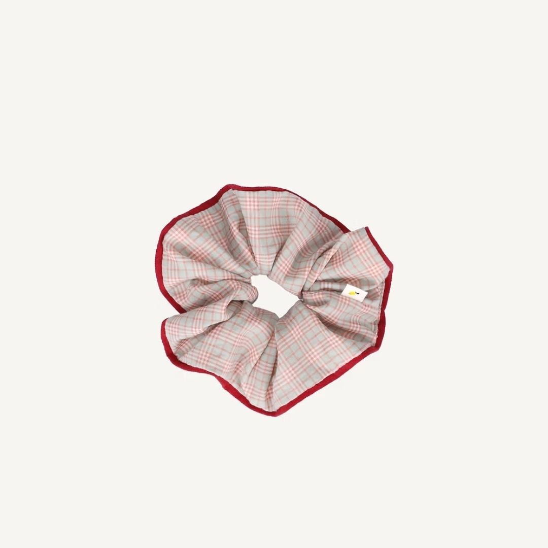 Tartan Scrunchie - Fern + Rosehip