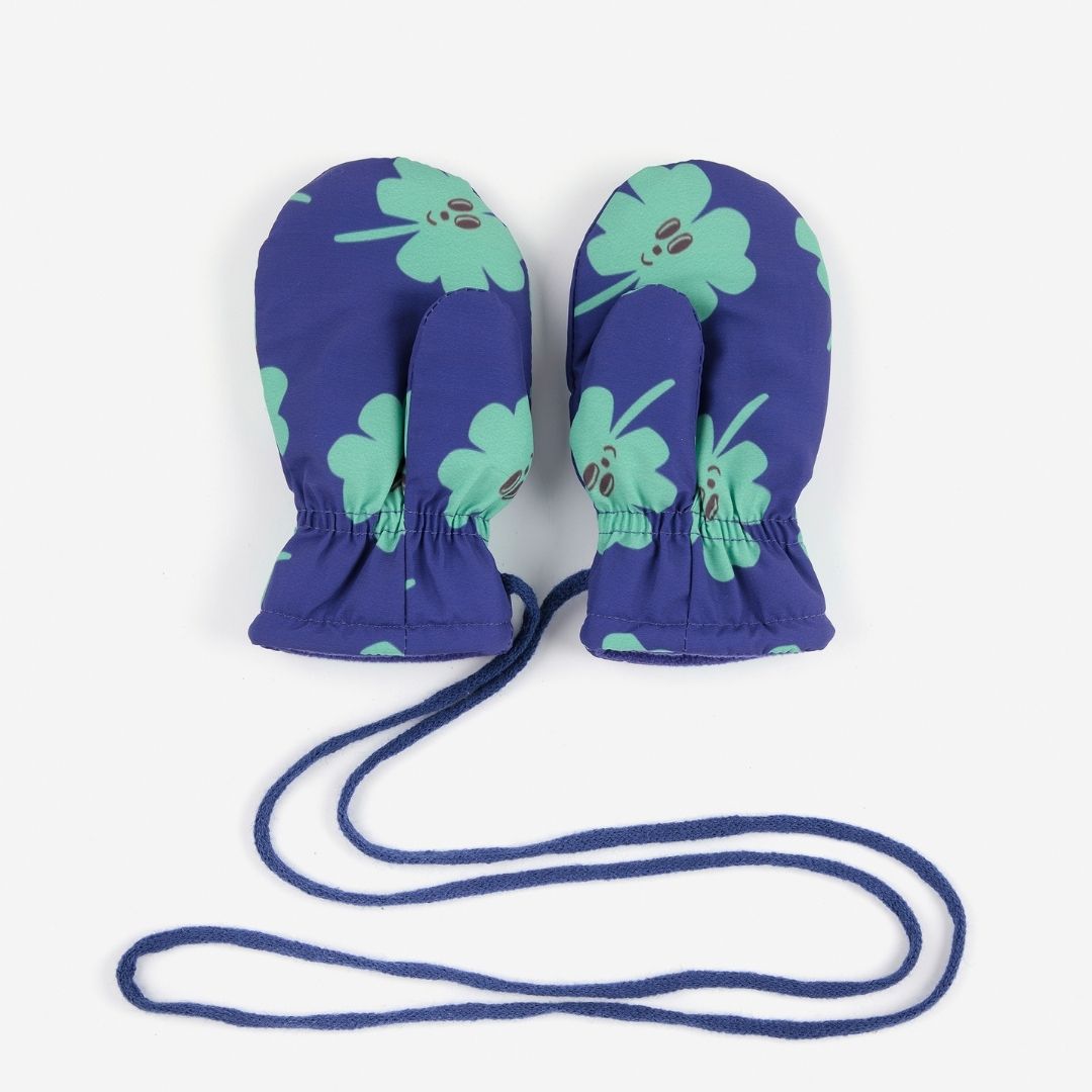 Baby Lucky Clover All Over Padded Mittens - Parkette.