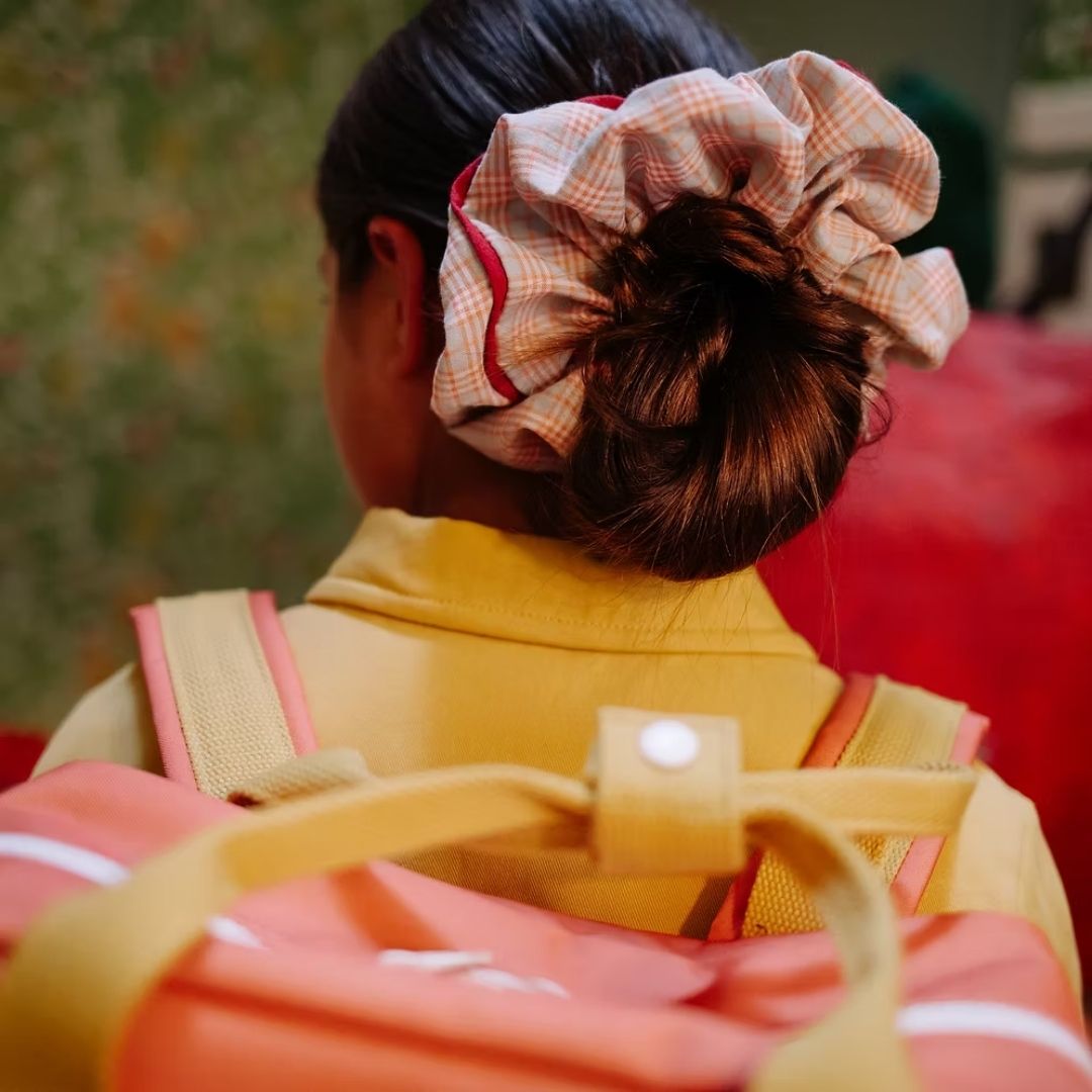 Tartan Scrunchie - Fern + Rosehip