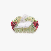 Strawberry Fields White Rabbit Cute Acetate Hair Claw Clip - Parkette.