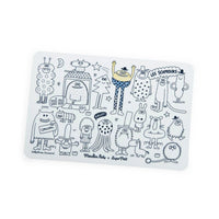 Les Schmouks Mini Silicone Colouring Mat with Pens