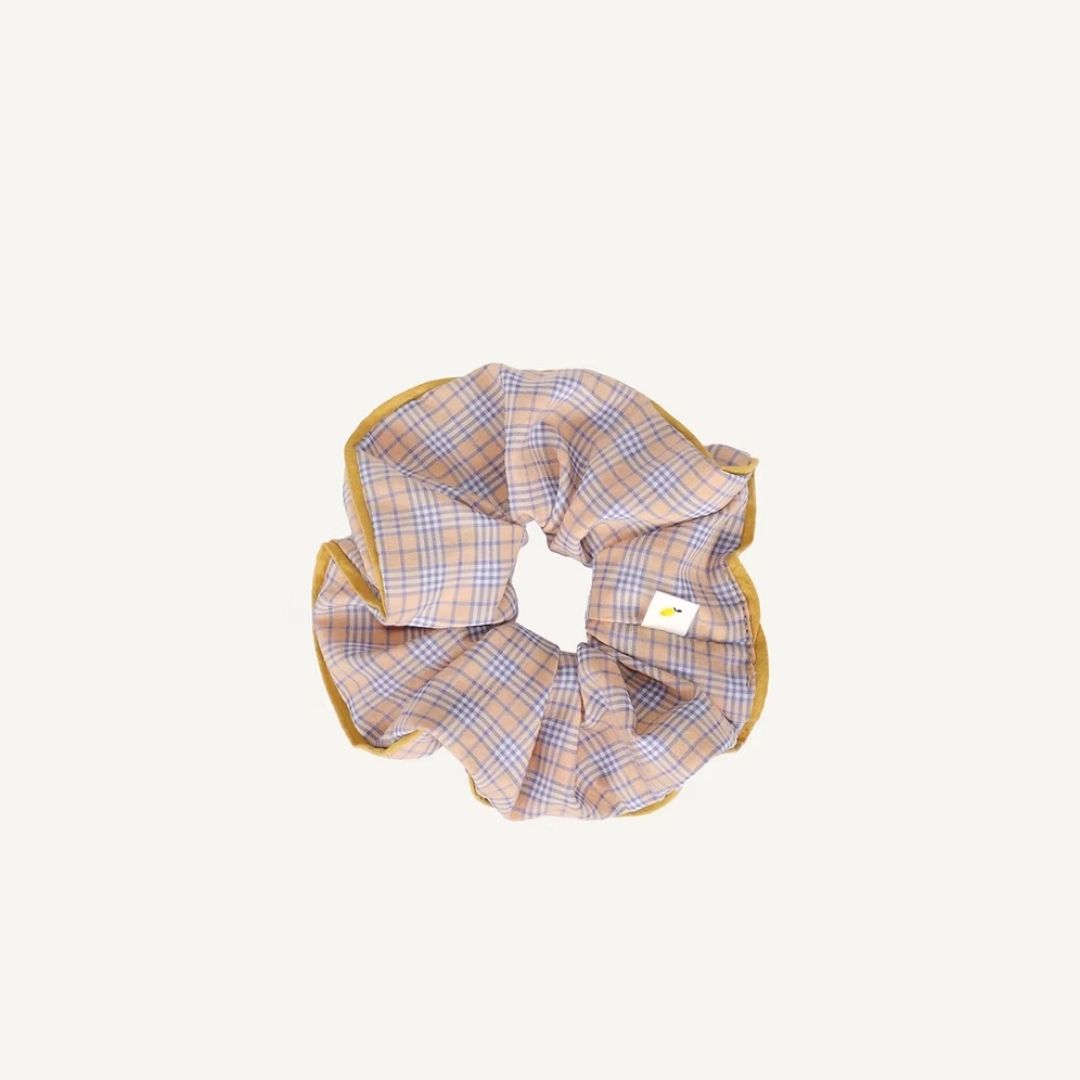 Tartan Scrunchie - Sunrise + Sky