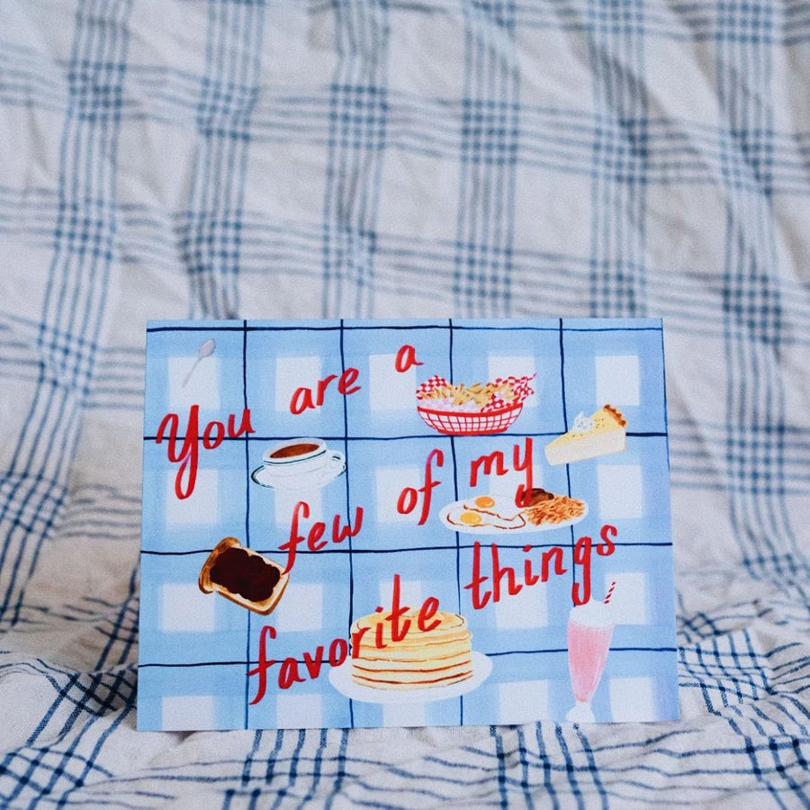 Favorite Things Diner Card