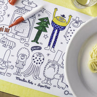 Les Schmouks Mini Silicone Colouring Mat with Pens