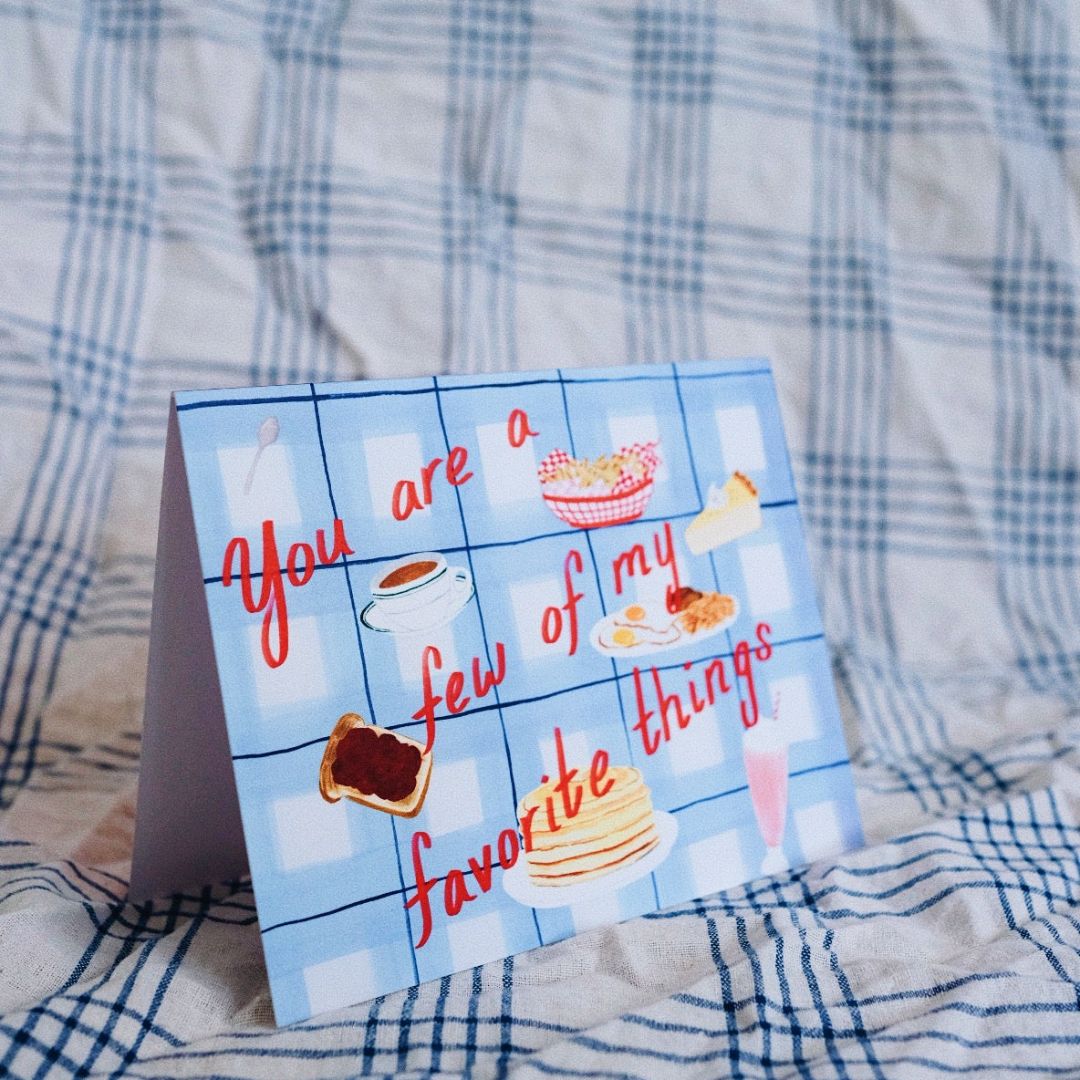 Favorite Things Diner Card