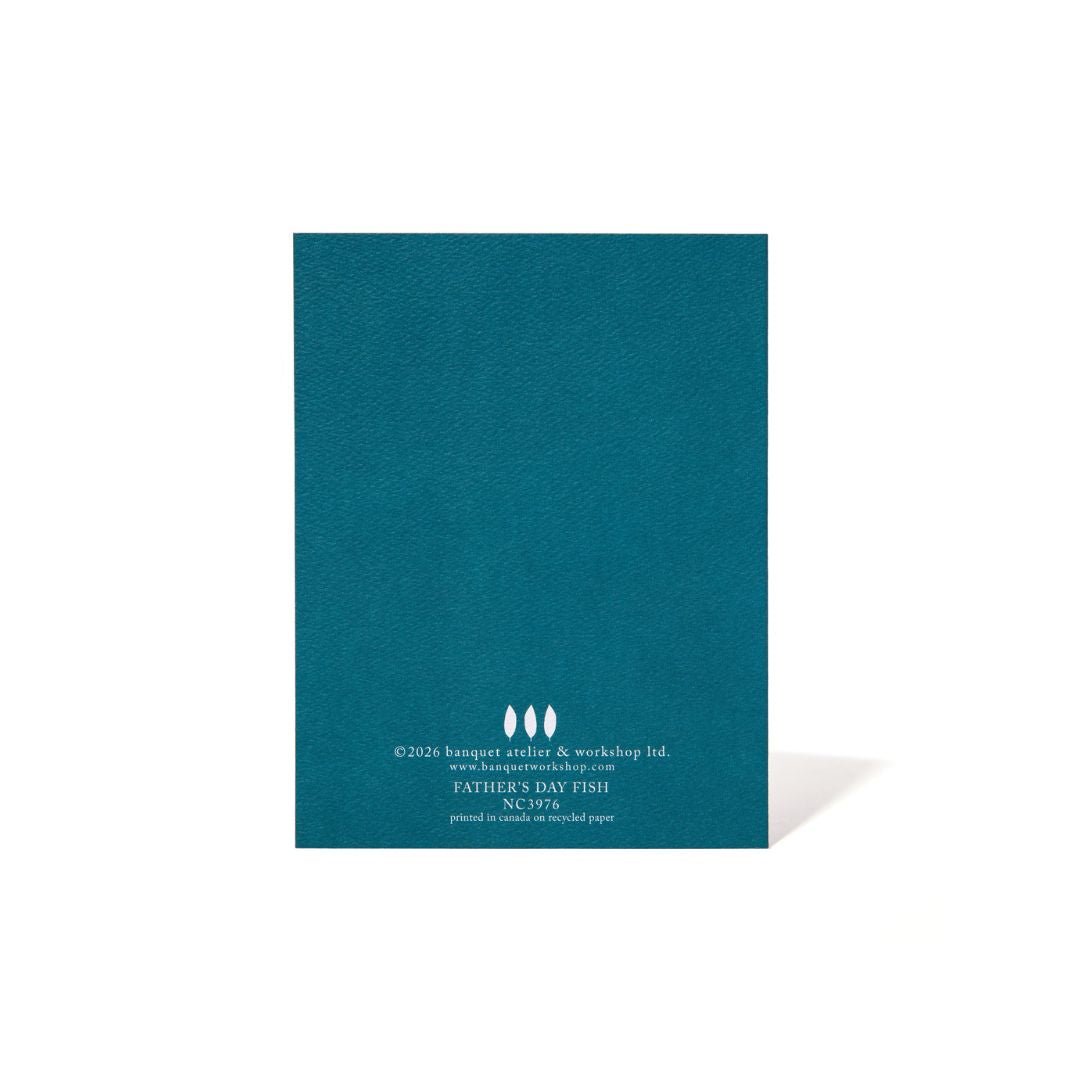 Happy Father's Day Fish Note Card - Parkette.
