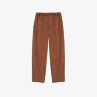 Womens Brown Embroidery Cocoon Pants - Parkette.