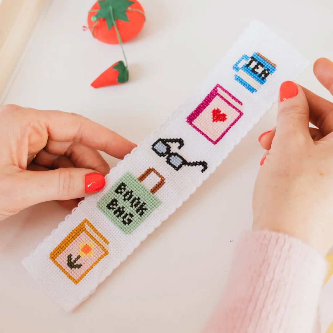 Bookish Counted Cross Stitch Bookmark Kit