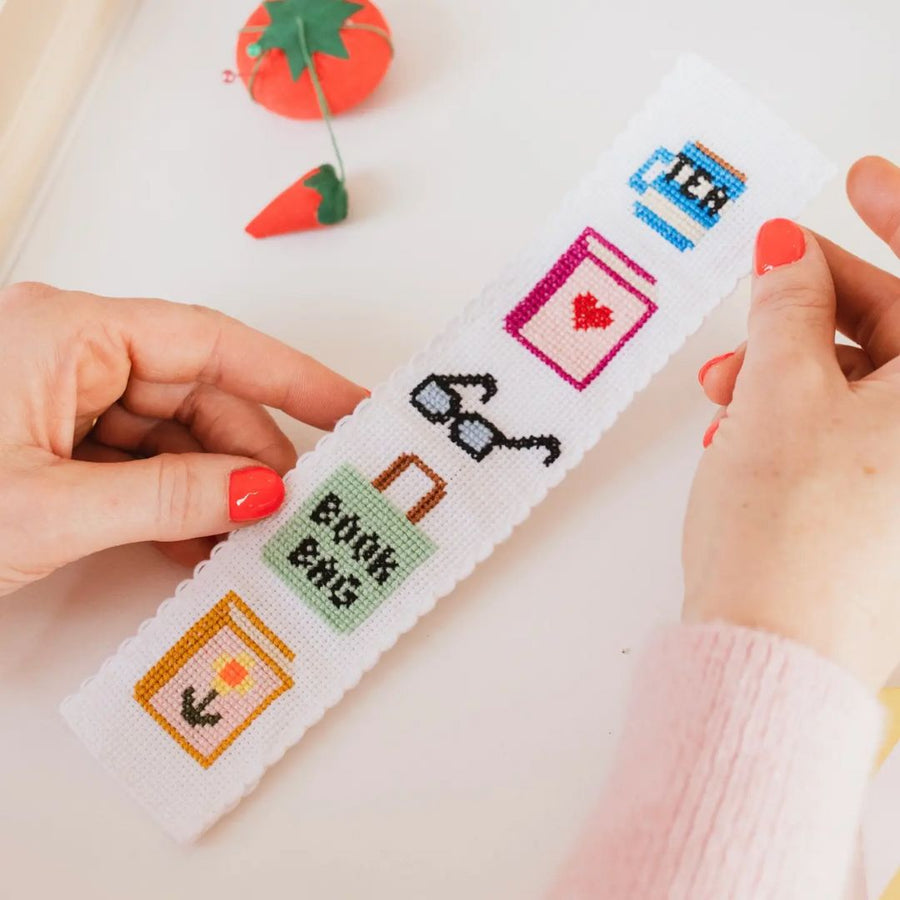 Bookish Counted Cross Stitch Bookmark Kit