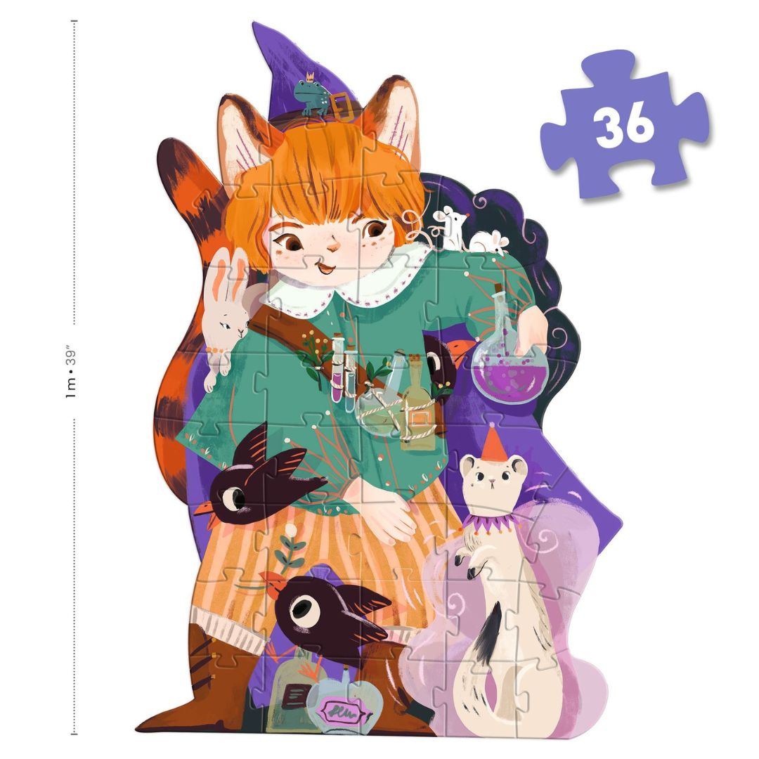 Giant Puzzle - Pio the Magician  (36 pcs + 1 miniature) - Parkette.