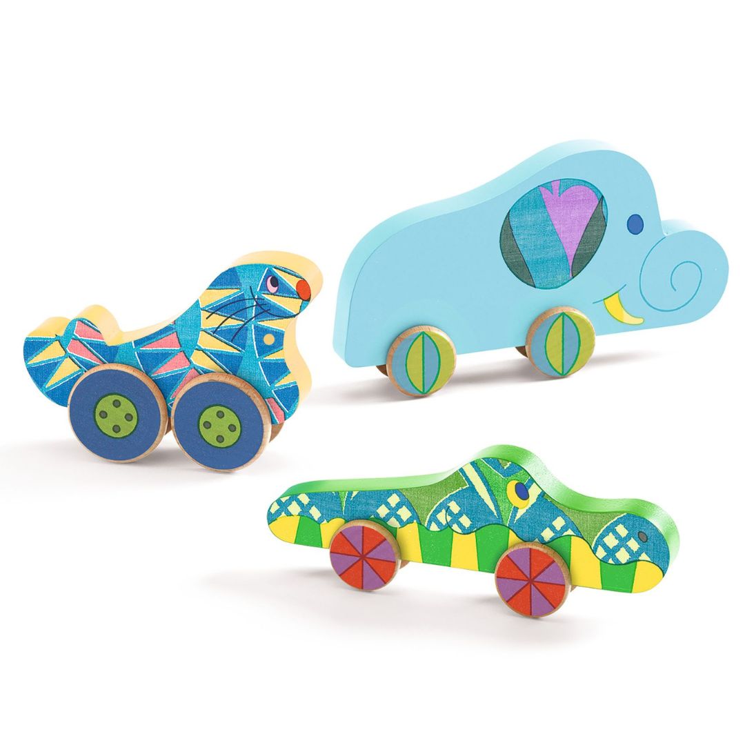Puzz & Roll Bariolo Wooden Puzzle - Parkette.
