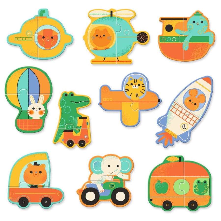Vehicles Puzzle Duo - Parkette.