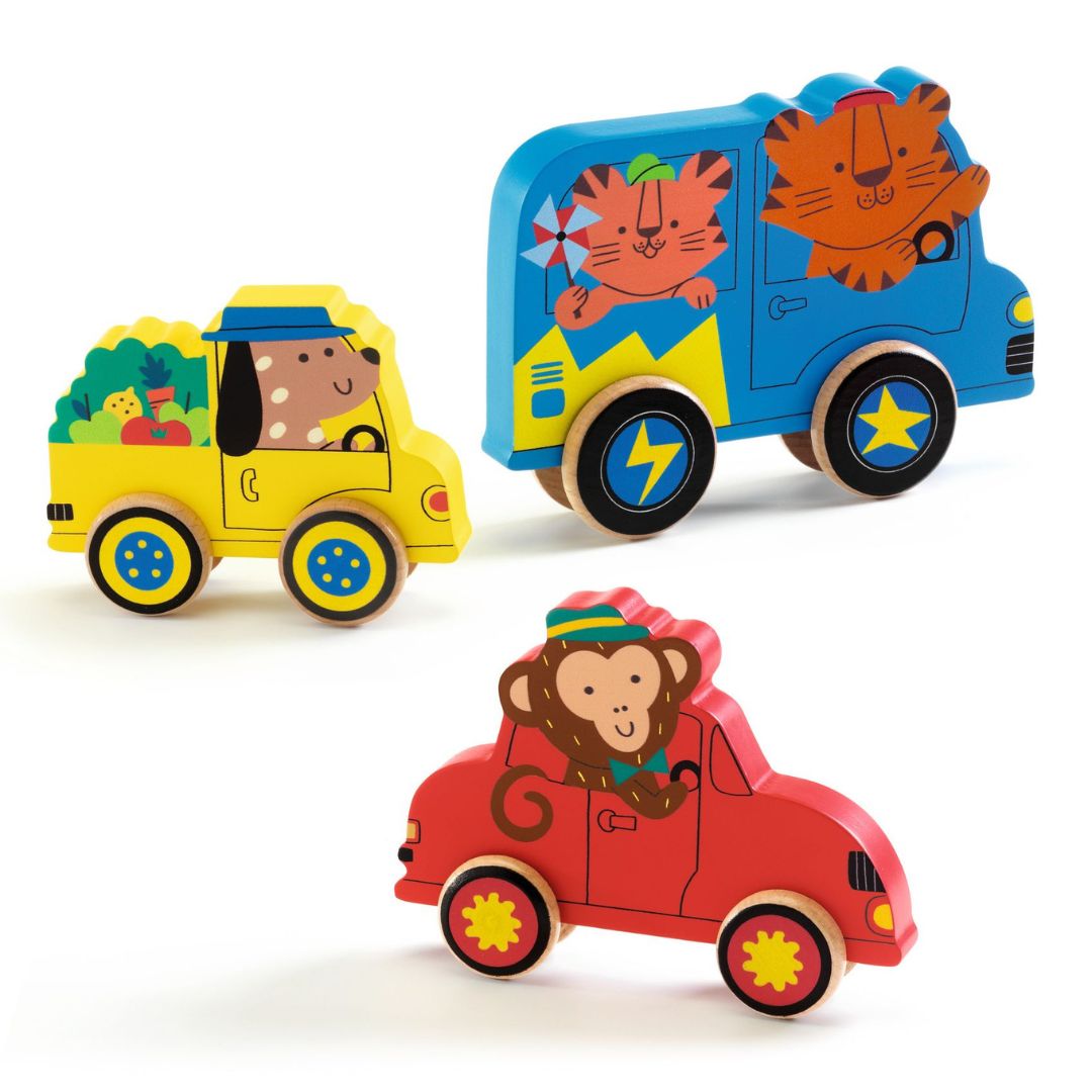 Puzz & Roll Color Wooden Puzzle - Parkette.