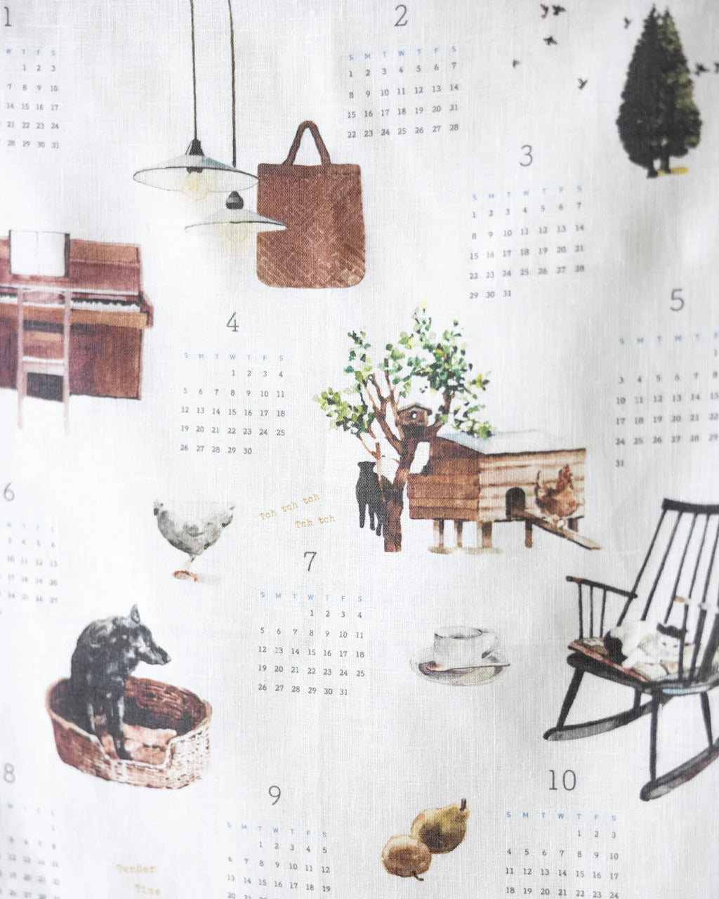 2026 Linen Calendar: Tender Time