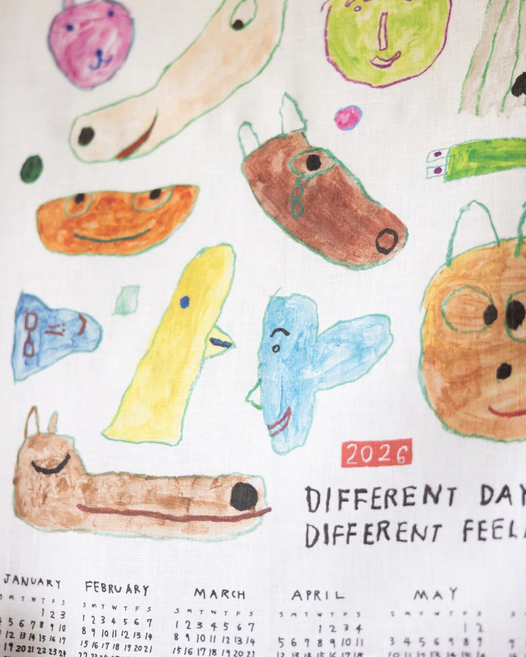 2026 Linen Calendar: Different Day