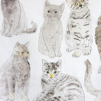 2026 Linen Calendar: Gray Cats