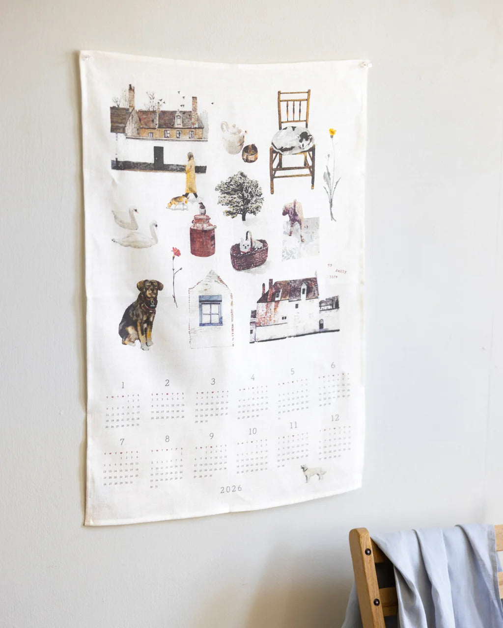 2026 Linen Calendar: My Daily Life