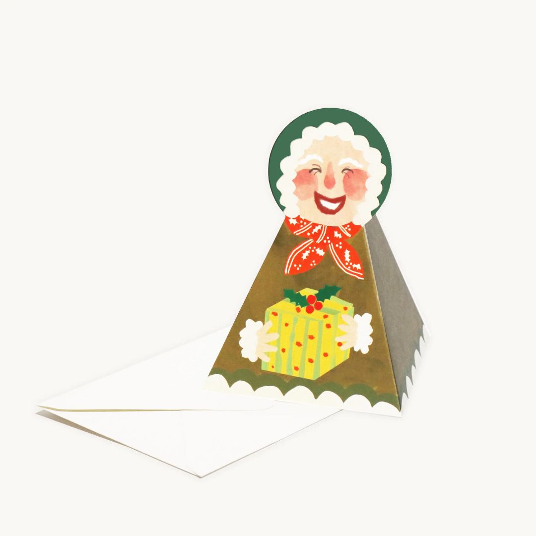 Mrs Claus Stand-Up Card - Parkette.