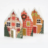 Christmas Houses Concertina Card - Parkette.