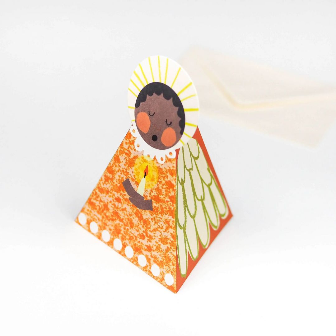 Orange Angel Fold-Out Card - Parkette.