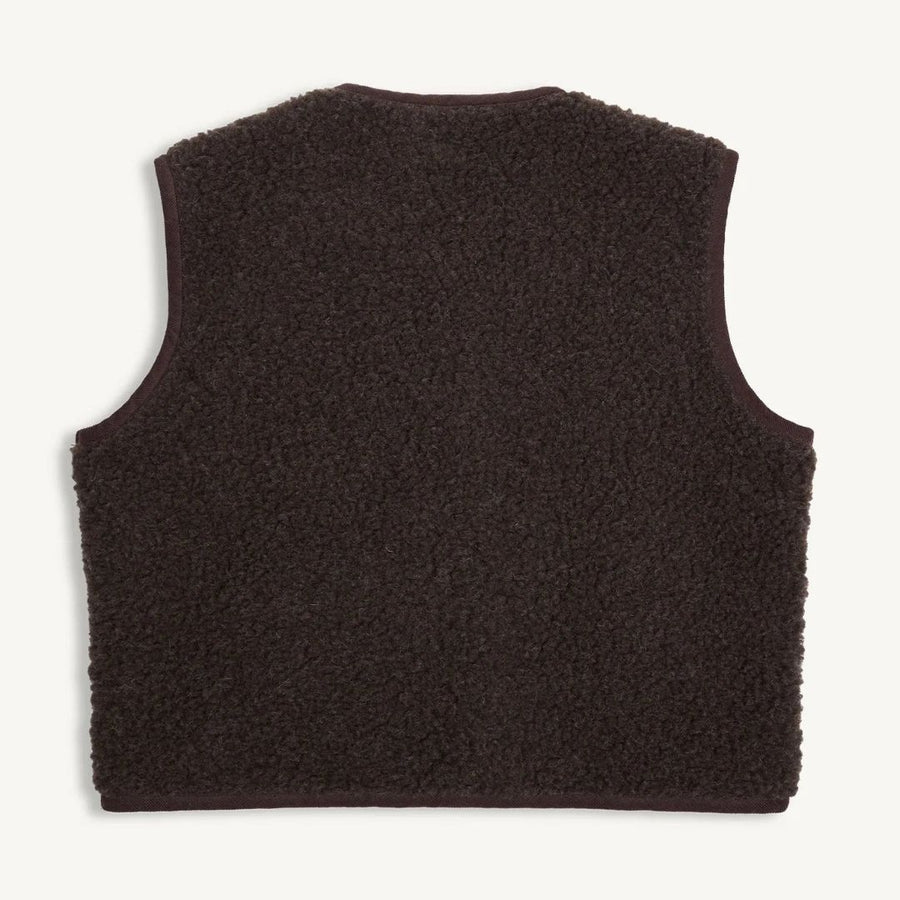 Adult Merino Wool Vest - Chocolate Brown - Parkette.