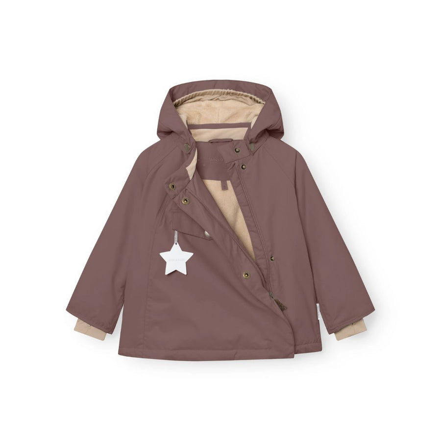 Matwang Fleece Lined Winter Jacket - Peppercorn Plum - Parkette.